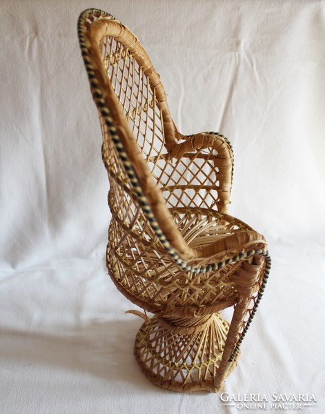 2 db rattan fonott baba fotel