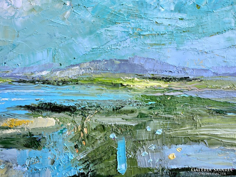 Simon Túnde: Séta közben (50x50cm)