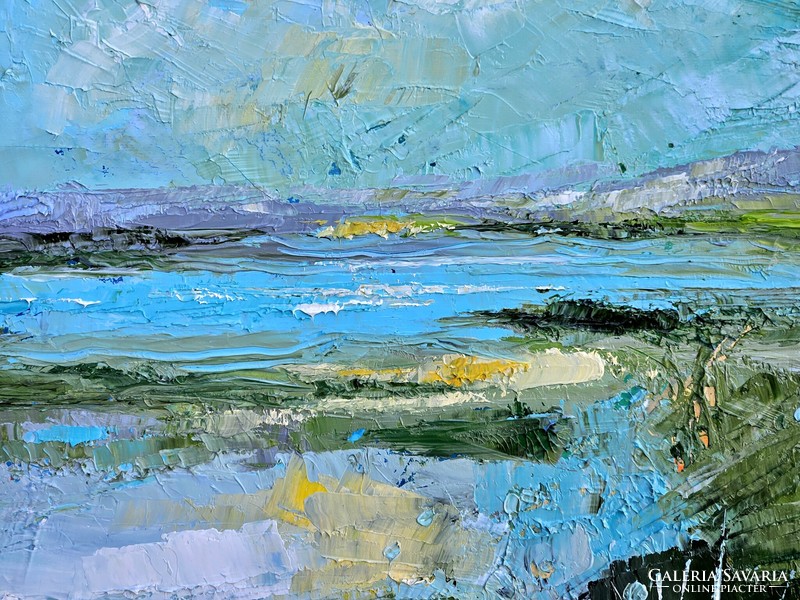 Simon Túnde: Séta közben (50x50cm)