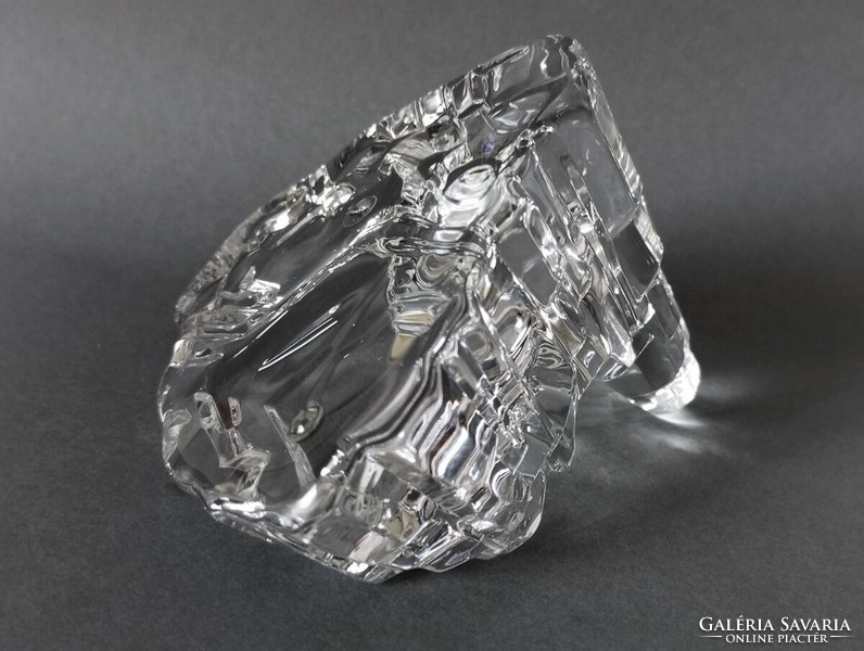 Josef Marcolin avantgarde kristály-jégszobor FM Kunstglas 1980's Austria/Svédország