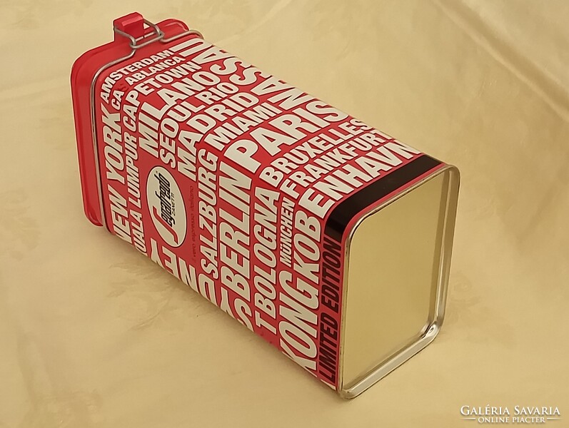 Doboz fém Segafredo Zanetti 11,5x8x22cm LIMITÁLT kiadás