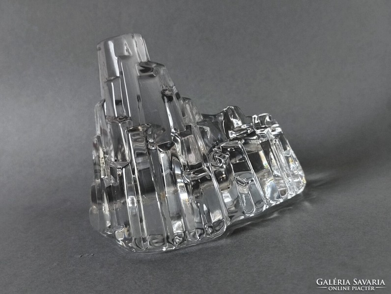 Josef Marcolin avantgarde kristály-jégszobor FM Kunstglas 1980's Austria/Svédország