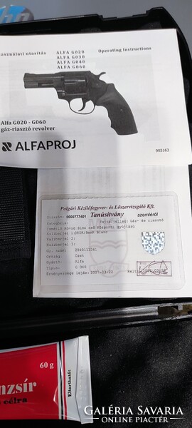 GÁZ - GUMI LÖVEDÉKES RIASZTÓ REVOLVER ALFAPROY G040