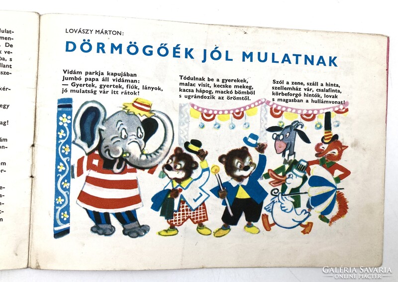 Dörmögő Dömötör retro gyermeklap, 1964. július - Dargay Attila, Róna Emy rajzaival