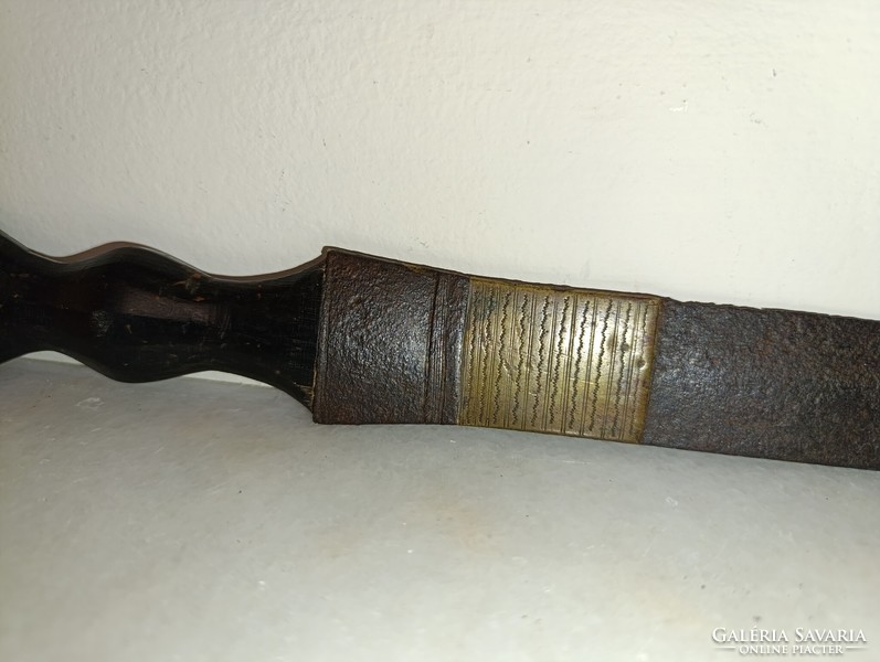 Antik afrikai patinás tuareg fegyver kés 329 9094