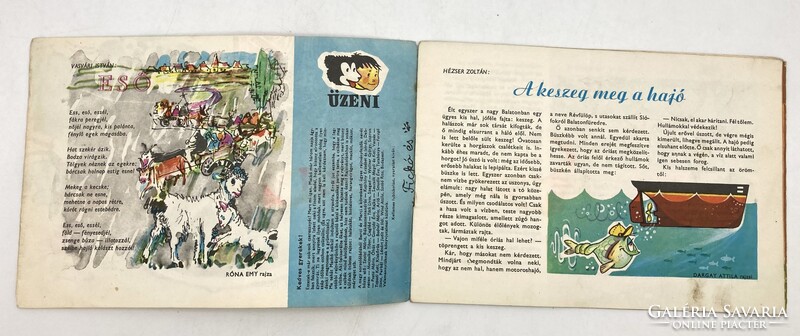 Dörmögő Dömötör retro gyermeklap, 1964. július - Dargay Attila, Róna Emy rajzaival