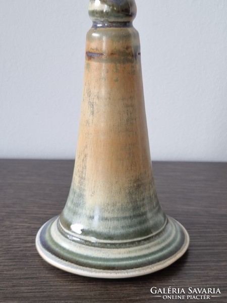 Vintage kerámia gyertyatartó / váza - 19 cm