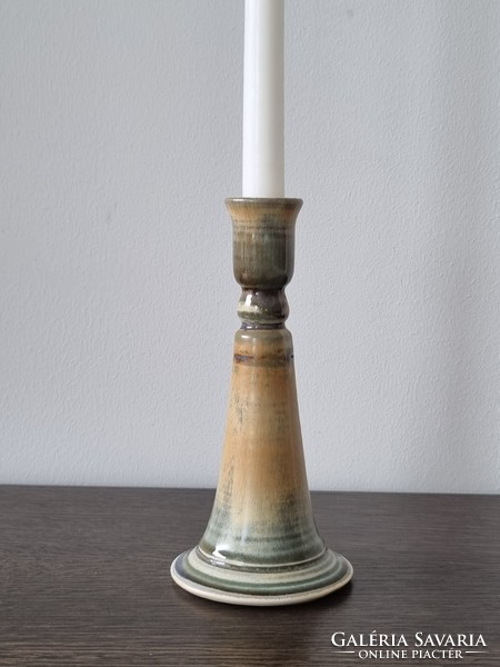 Vintage kerámia gyertyatartó / váza - 19 cm