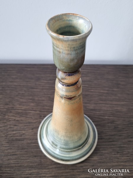 Vintage kerámia gyertyatartó / váza - 19 cm