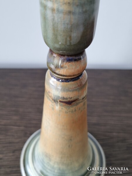 Vintage kerámia gyertyatartó / váza - 19 cm