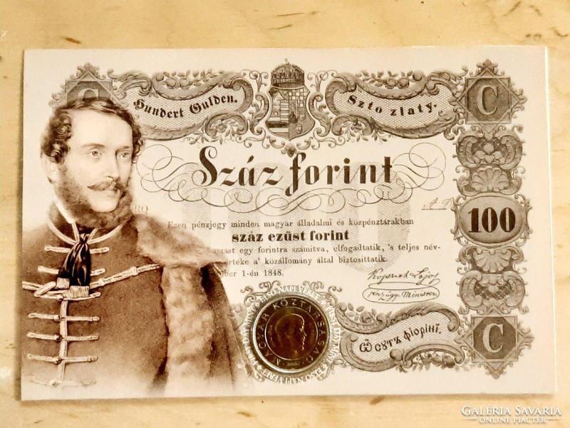 Kossuth 100 forint bliszter 2002   igen alacsony sorszámmal !!