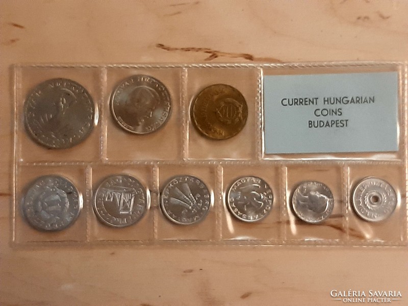 Magyar pénzforgalmi sorozat 1978 originált tokban ritka 1 és 10 forintos