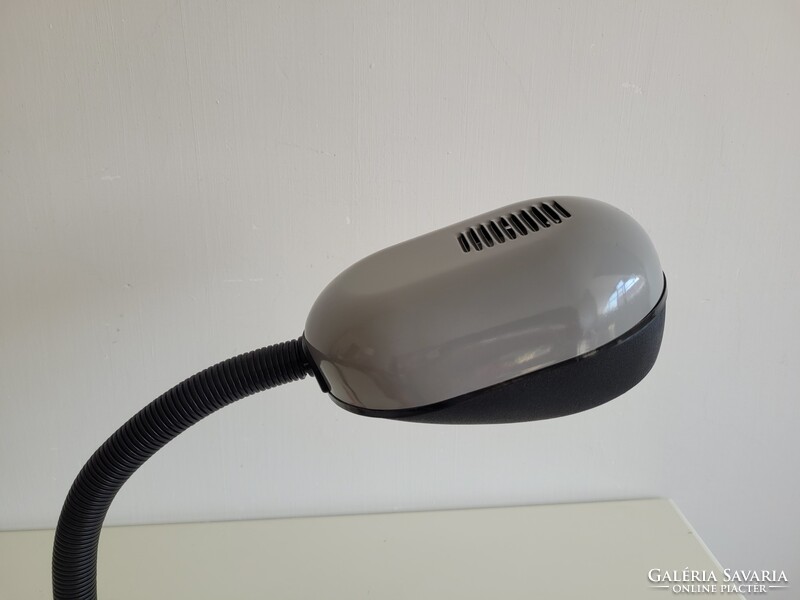 Retro régi nagy méretű gégecsöves szürke mid century lámpa space age