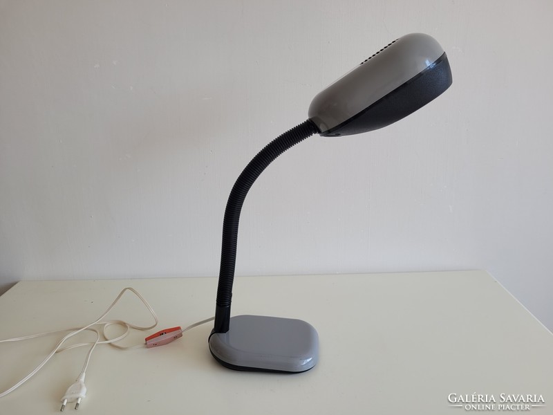 Retro régi nagy méretű gégecsöves szürke mid century lámpa space age
