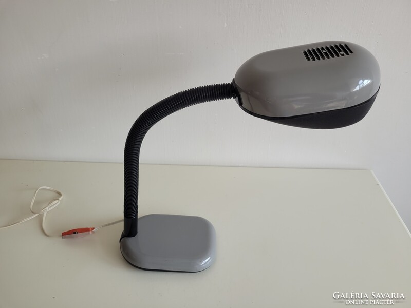 Retro régi nagy méretű gégecsöves szürke mid century lámpa space age