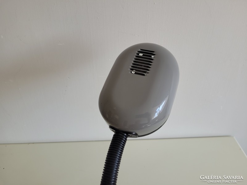 Retro régi nagy méretű gégecsöves szürke mid century lámpa space age