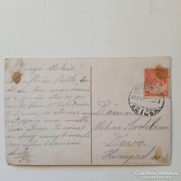 D203991 Budapest 4 db régi képeslap  küldve - Nagyág(Hunyad) Kolozsvár, Déva 1917-1940