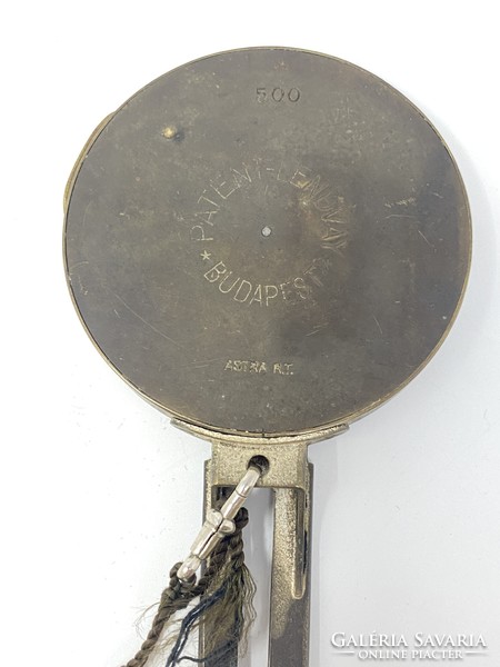 Antik jelzett tájoló, iránytű kb. 1930-ból - Patent - Lendvay Budapest- Astra Rt.  RZ