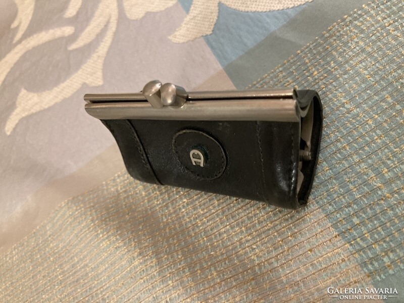 Aigner vintage bőr érmepénztárca,