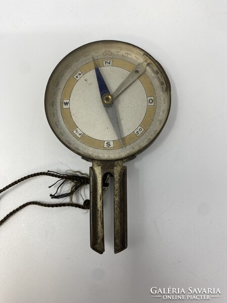 Antik jelzett tájoló, iránytű kb. 1930-ból - Patent - Lendvay Budapest- Astra Rt.  RZ