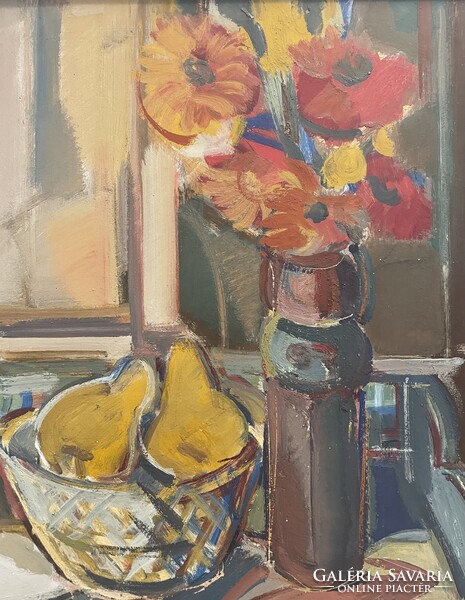 Baticz Levente (1941- ) EREDETI 73x93 cm olajfestménye