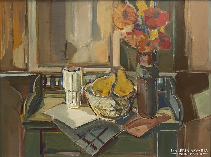 Baticz Levente (1941- ) EREDETI 73x93 cm olajfestménye