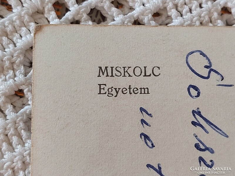 Régi képeslap fotó levelezőlap 1969 Miskolc Egyetem autók