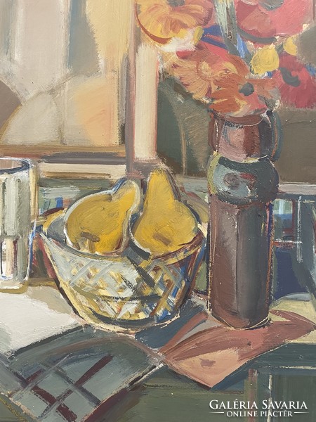 Baticz Levente (1941- ) EREDETI 73x93 cm olajfestménye