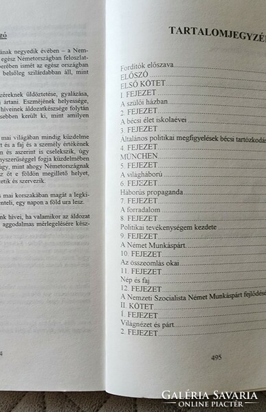 ADOLF HITLER : MEIN KAMPF HARCOM MAGYAR NYELV Történelmi dokumentumok 1997