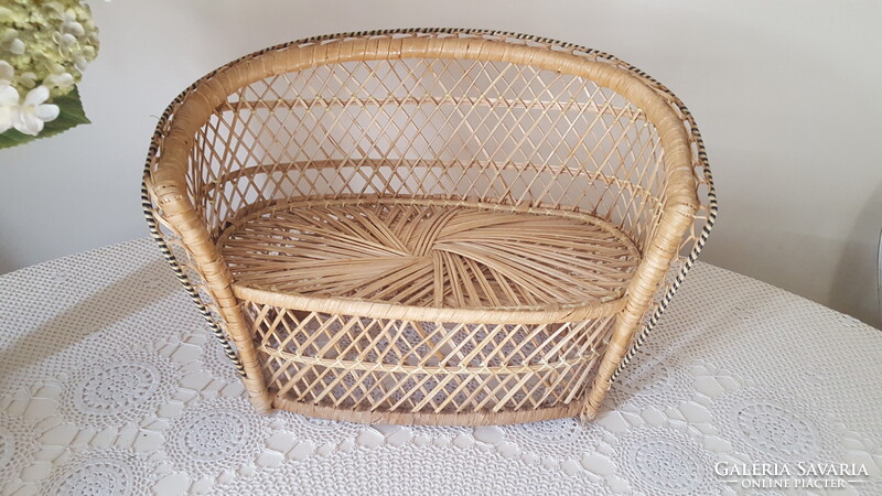 "Páva fotel" rattan babafotel,kanapé