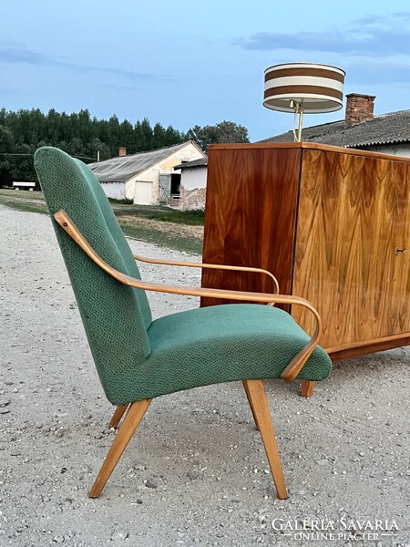 Csodaszép régi különleges karfáju fotel Armchair by Jaroslav Smidek for Ton, Czech Republic, 1960s
