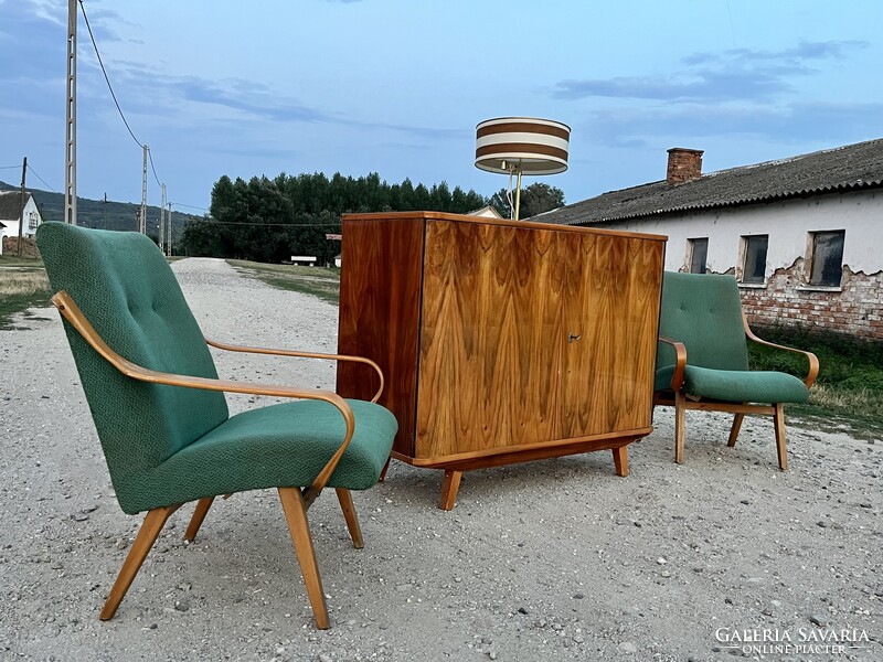 Csodaszép régi különleges karfáju fotel Armchair by Jaroslav Smidek for Ton, Czech Republic, 1960s