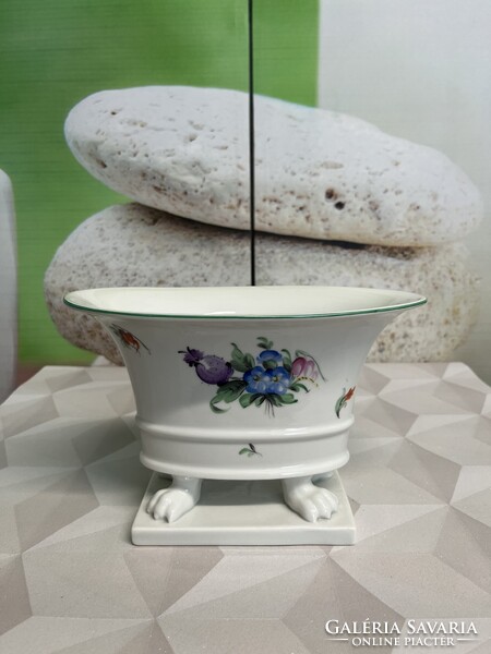Herendi Tertia Oroszlán Körmös Talpas Porcelán Váza A85
