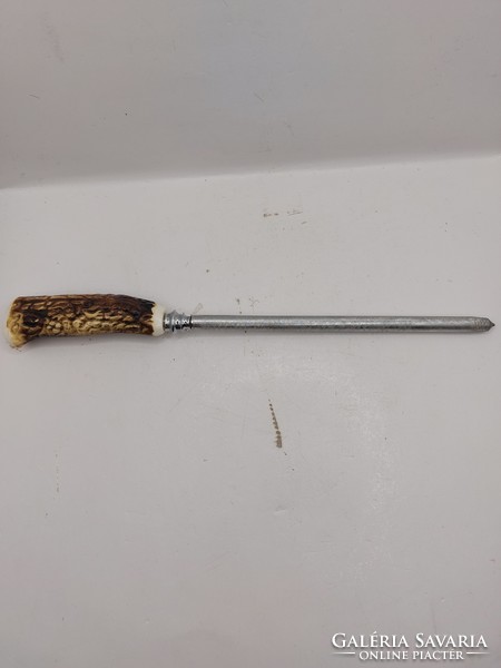 Agancs nyelű fenőacél, késélező, 20 cm-es pengehossz, 8161