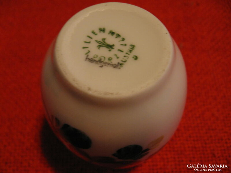 Retro Lilien porcelán  váza Alpenflora Josefine