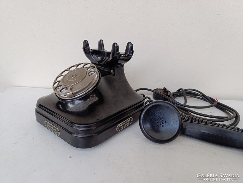 Antik telefon 1935 asztali tárcsás CB 35 asztali magyar távbeszélő készülék 9564