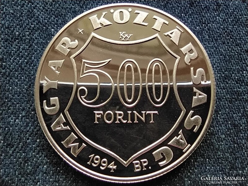 100 éve halt meg Kossuth Lajos .925 ezüst 500 Forint 1994 BP PP