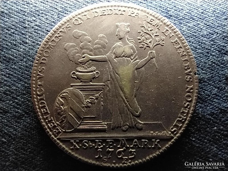 Német Államok Frankfurt szabad város .833 ezüst 1 Tallér 1763
