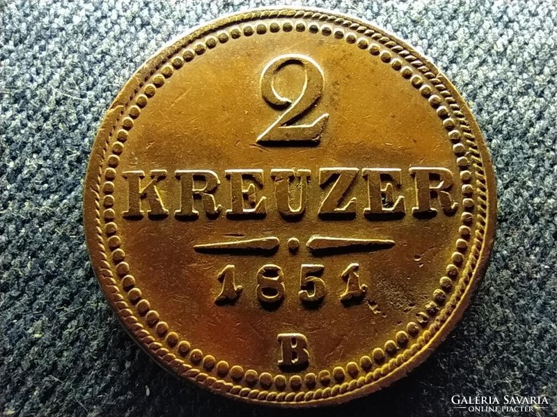 Ausztria Ferenc József (1848-1916) 2 Krajcár 1851 B