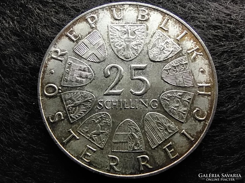 Ausztria 250 éve született Mária Terézia .800 ezüst 25 Schilling 1967