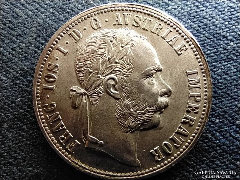 Ausztria Ferenc József .900 ezüst 1 Florin 1877 EXTRA