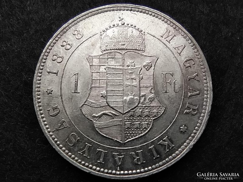 Magyarország I. Ferenc József (1848-1916) .900 Ezüst 1 Forint 1888 KB