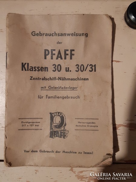 Pfaff varrógép használati útmutató