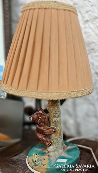 Régi figurás kerámia lámpa