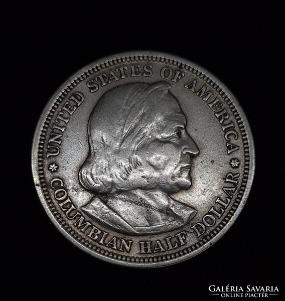 Columbian half dollar ezüst fél dollár 1893