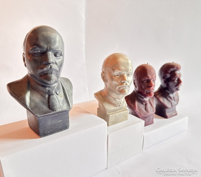 Lenin, Sztálin, és Néró 5 db büszt.