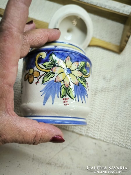 Kerámia fűszertató fa tartóban eladó!