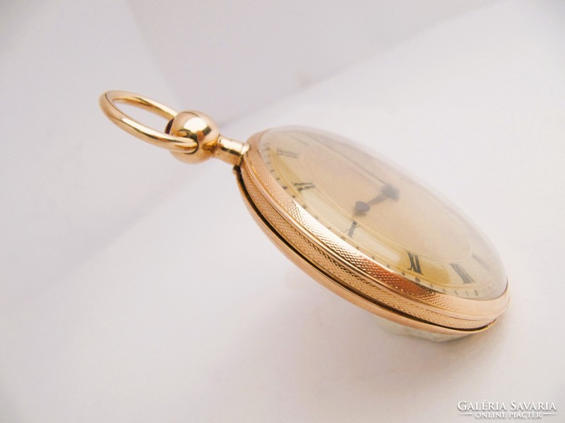 RITKASÁG ,BREGUET NEGYEDÜTŐS 14K ARANY ZSEBÓRA, 1830-35