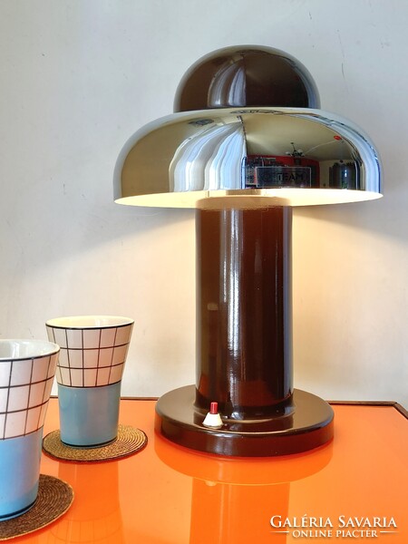 OPTEAM “felhő” design iparművészeti ikonikus fém asztali lámpa - 1976