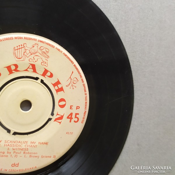 Paul Robeson – Negro Spirituals kislemez eladó! Supraphon